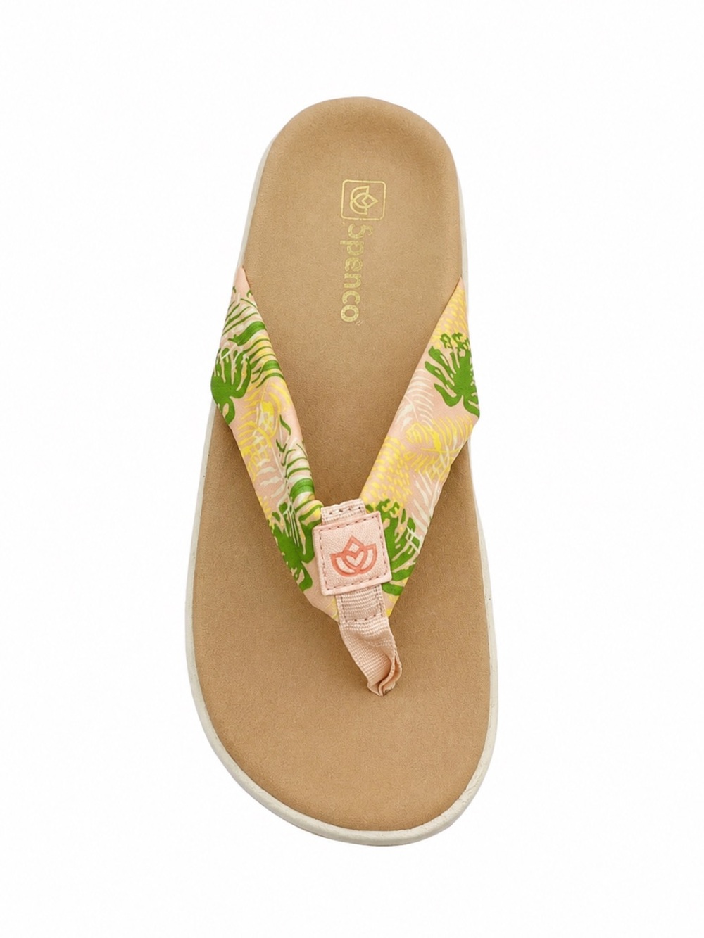 Spenco Victoria Summer Pink Tropical Blush Orthotic Memory Foam Thong Sandal NWT